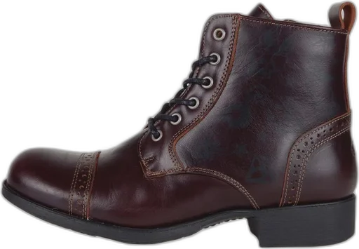 Helstons Mehari Burgundy Leather Shoes