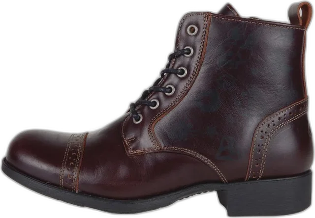 Helstons Mehari Burgundy Leather Shoes, Burgundy