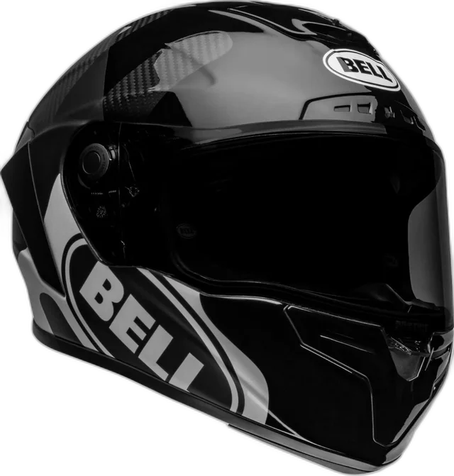 Bell moto Race Star Dlx Hello Costeau Full Face Helmet, Black / Grey