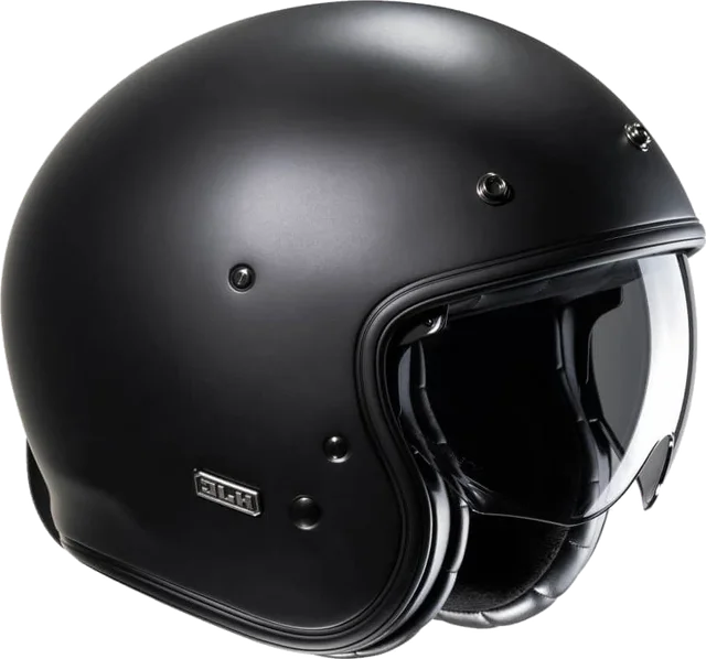 HJC V31 Semi Flat Black, Black Black