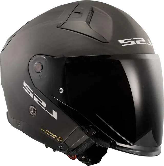 LS2 Infinity II Carbon, solid carbon gloss