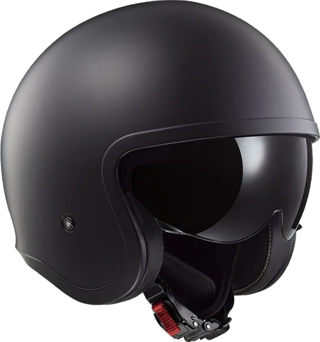 LS2 OF599 Spitfire II Solid Matt Black Jet Helmet, black matt