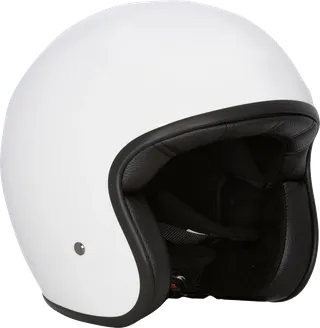 Merlin Blackbird Jet Helmet - Gloss White Naked