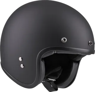 Peroz Jidre Matt Black Jet Helmet