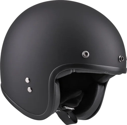 Peroz Jidre Matt Black Jet Helmet