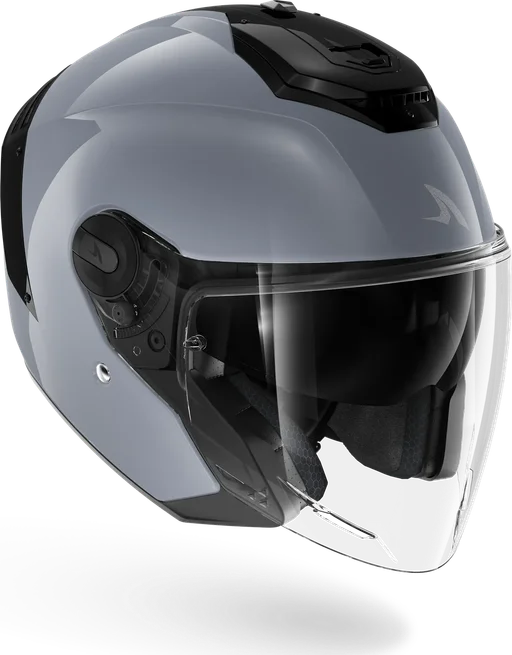 Shark Helmets RS JET Blank Gun Silver