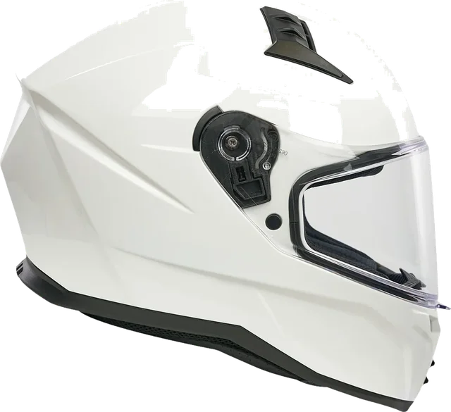 Spada Raiden 3 White Full Face Motorbike Helmet, Gloss White