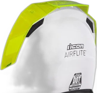 Icon Airflite Helmet Rear Spoiler - Dayglo