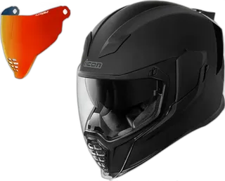Icon Airflite Full Face Helmet Rubatone Sunset Mirror Shield