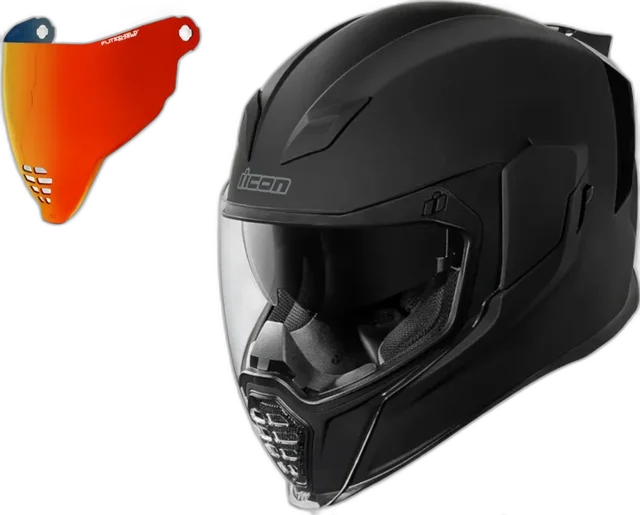 Icon Airflite Full Face Helmet Rubatone Sunset Mirror Shield