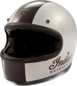 Indian Gloss Stripe Retro Helmet