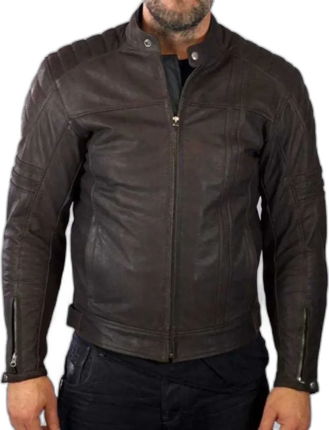 Invictus A-2 Cronos Leather Jacket, Brown