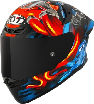 KYT TT-Revo Magnet Red Blue Full Face Helmet