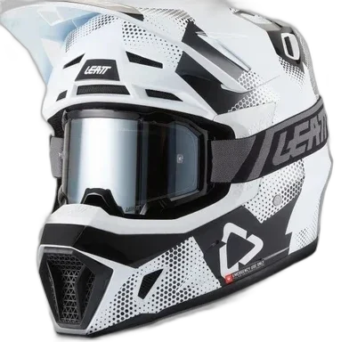 Leatt Moto 7.5 Camo Black/White Helmet with 4.5 Goggle Kit