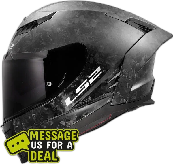 LS2 FF807 DRAGON FORGED CARBON HELMET (Includes Additional Dark Visor), forged carbon