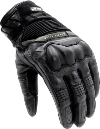 LS2 Octane Waterproof Leather Gloves Black