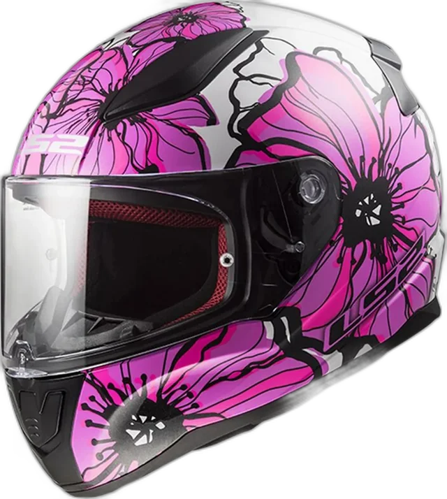 LS2 Rapid II Helmet Poppies Pink