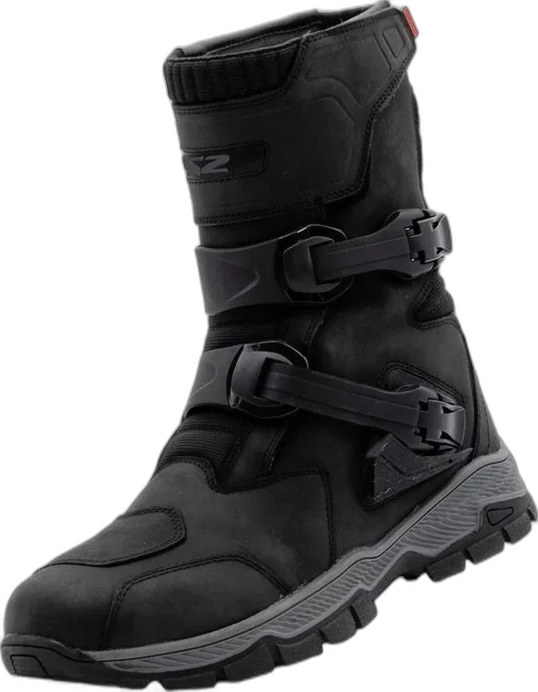 LS2 Adventure Waterproof Leather Boots Black, black
