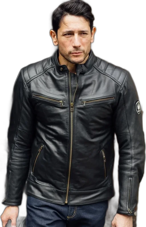 Merlin Chase 2 AAA D3O Leather Jacket Black