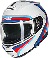 NOLAN N100-6 Assoluto Black / Silver / White Helmet