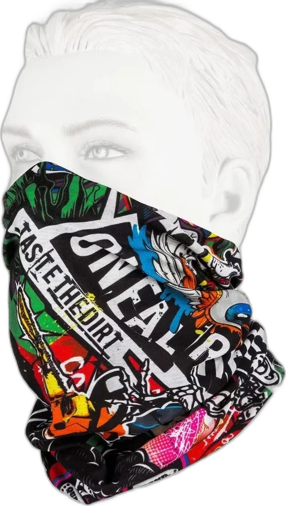 O'Neal Oneal Crank Neckwarmer, black/red