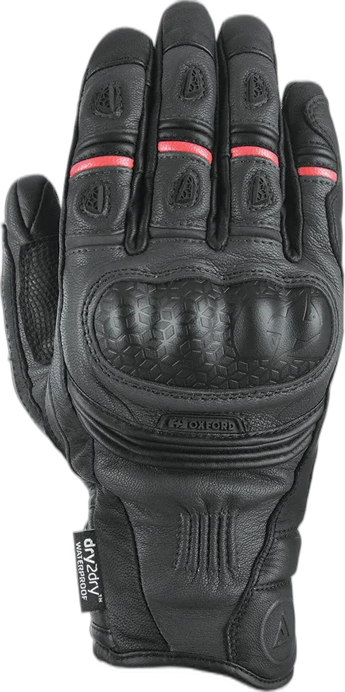 Oxford Products Oxford Mondial Short Leather Gloves Tech Black, Green