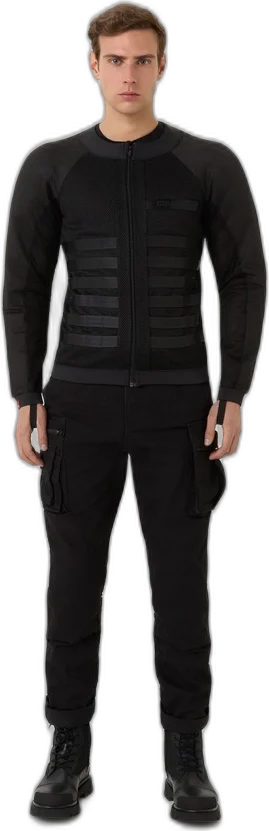 Pando Moto COMMANDO UH BLACK - Men's Light-Weight Motorcycle Jacket