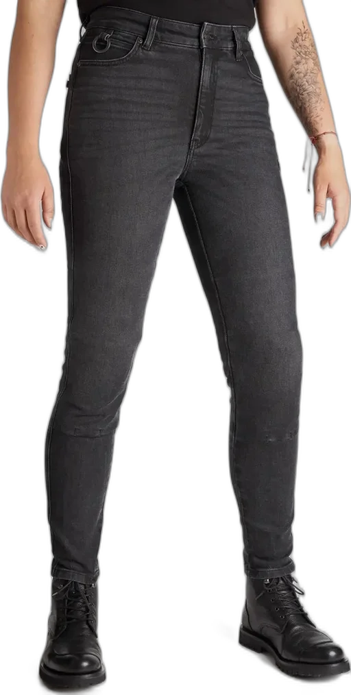 Pando Moto Kaya Slim Fit Ladies Jeans Grey