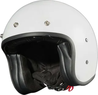 Peroz Filus White Metallic Jet Helmet