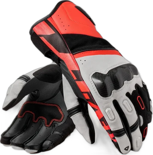 Gloves RSR 5 | White-Neon Red
