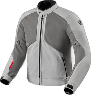 REV'IT! Jacket Torque 3 H2O | Light Grey-Red