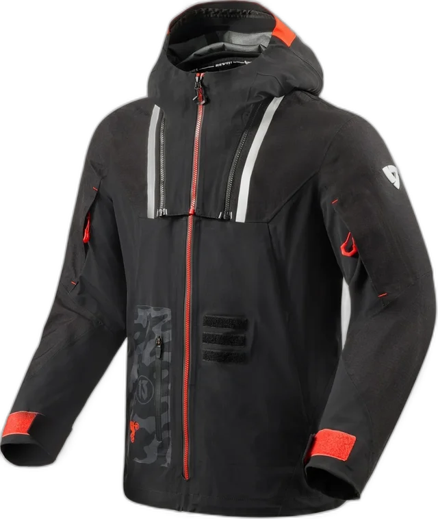 REV'IT! Jacket Vision H2O | Black-Red, black red