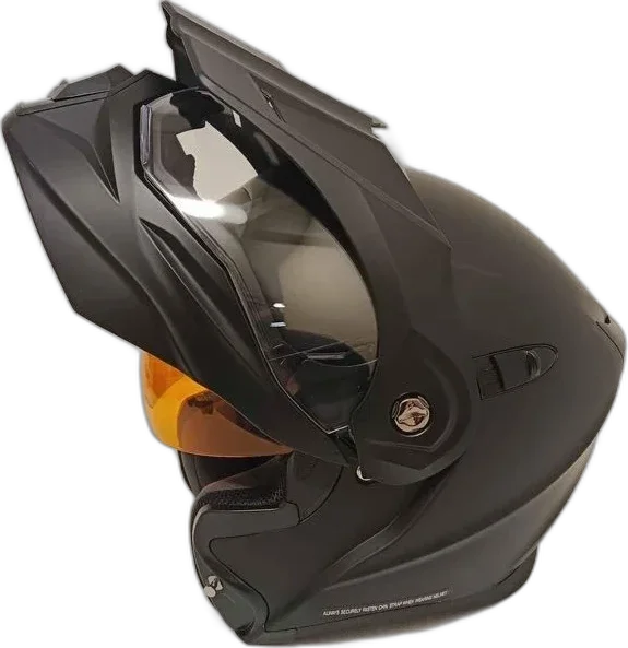 Scorpion EXO-AT950 Dual Sport Helmet Matte Black Amber Shade