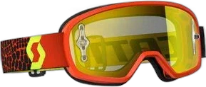 Scott Youth Black/Fluorescent Yellow Buzz Goggles w/Yellow Chrome Lens
