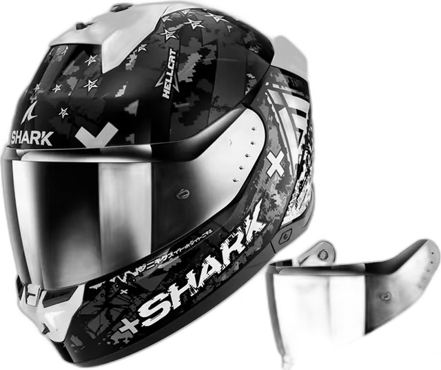Shark Skwal i3 - Hellcat KUS - Includes Chrome Visor