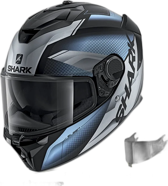Shark Spartan GT - Elgen MAT KSS - Free Dark Visor, elgen mat kss
