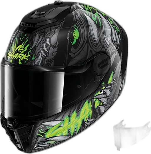 Shark Spartan RS - Shaytan KGA  - Free Dark Visor