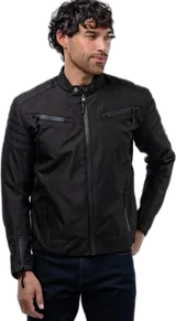 Spada Cafe Flux Black Motorcycle Jacket — view 1 of 5