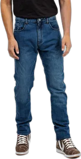 Spada Drifter Mens Washed Blue Motorcycle Jeans — view 1 of 4