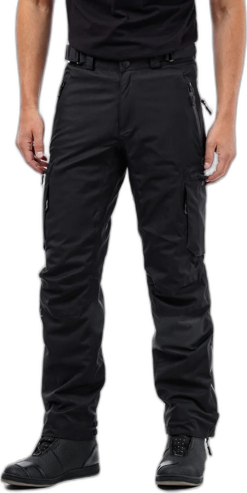 Spada Duel Black Cargo Motorcycle Trousers, Black Short