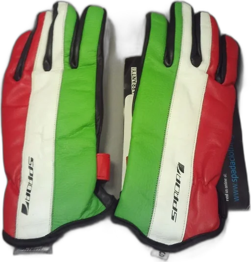 Spada Leather Gloves Fifty2 Italia Blk / Red / Grn / White Ladies