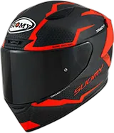 SUOMY Track-1 Reaction Matt Anthracite / Red Helmet