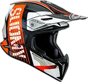 Suomy X-wing Amped Helmet Black Orange