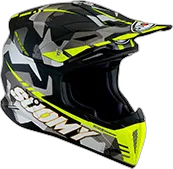 Suomy X-wing Camouflager Helmet Yellow Matt