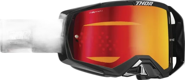 Thor Activate Mirror Iridium Motocross Goggles, black/red