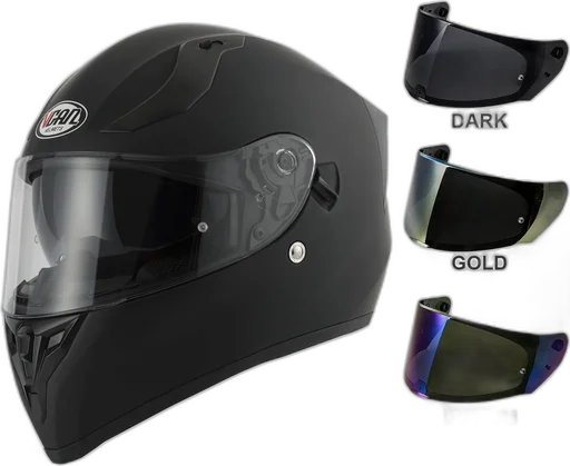 Vcan H128 - Matt Black - Free Additional Visor