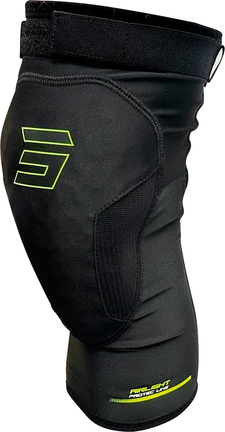 Shot race gear Airlight 2.0 Knee Guards, Black / Neon Yellow
