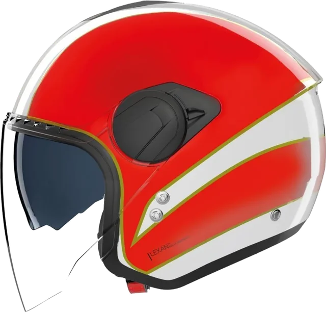 Nolan N20-2 VISOR TRICOLORE, White / Green / Red