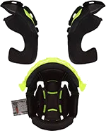 LS2 Complete Interior Ls2 Funny Of622 Black Yellow
