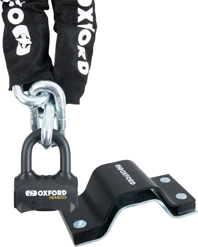 Oxford Nemesis Chain Lock 16mm + 1.5m Anchor Force Set